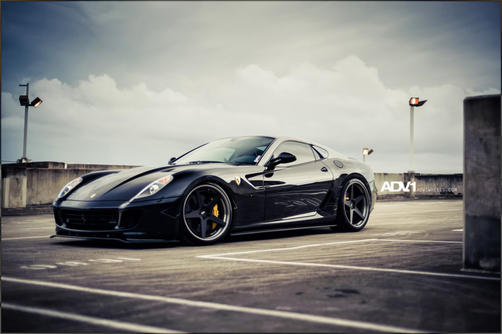 photo 7 Ferrari 599 GTB Fiorano custom wheels ADV.1 5 Track Spec 21x10.5, ET , tire size X R21. 22x12.5 ET
