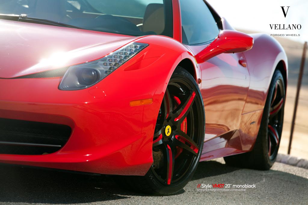 photo 2 Ferrari 458 Italia custom wheels Vellano VM07 20x, ET , tire size X R20. x ET