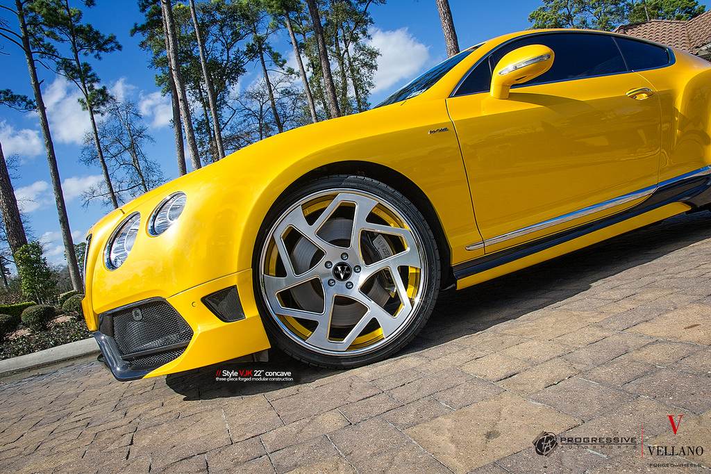 photo 6 Bentley Continental GT custom wheels Vellano VJK 22x, ET , tire size X R22. x ET