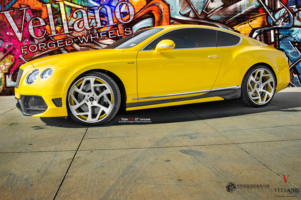 photo 8 Bentley Continental GT custom wheels Vellano VJK 22x, ET , tire size X R22. x ET