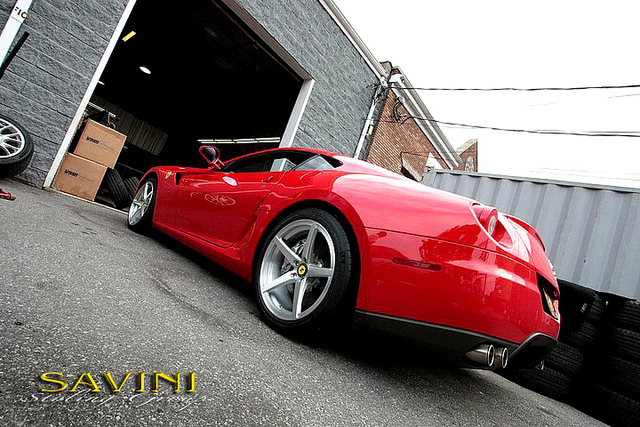 photo 2 Ferrari 599 GTB Fiorano custom wheels Savini SM1 20x9.0, ET , tire size X R20. 20x11.0 ET 