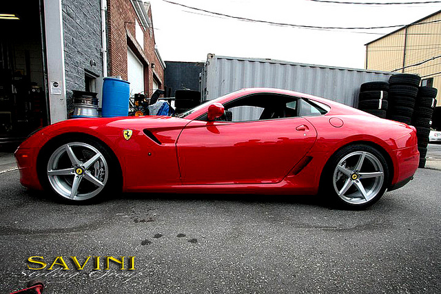 photo 3 Ferrari 599 GTB Fiorano custom wheels Savini SM1 20x9.0, ET , tire size X R20. 20x11.0 ET 