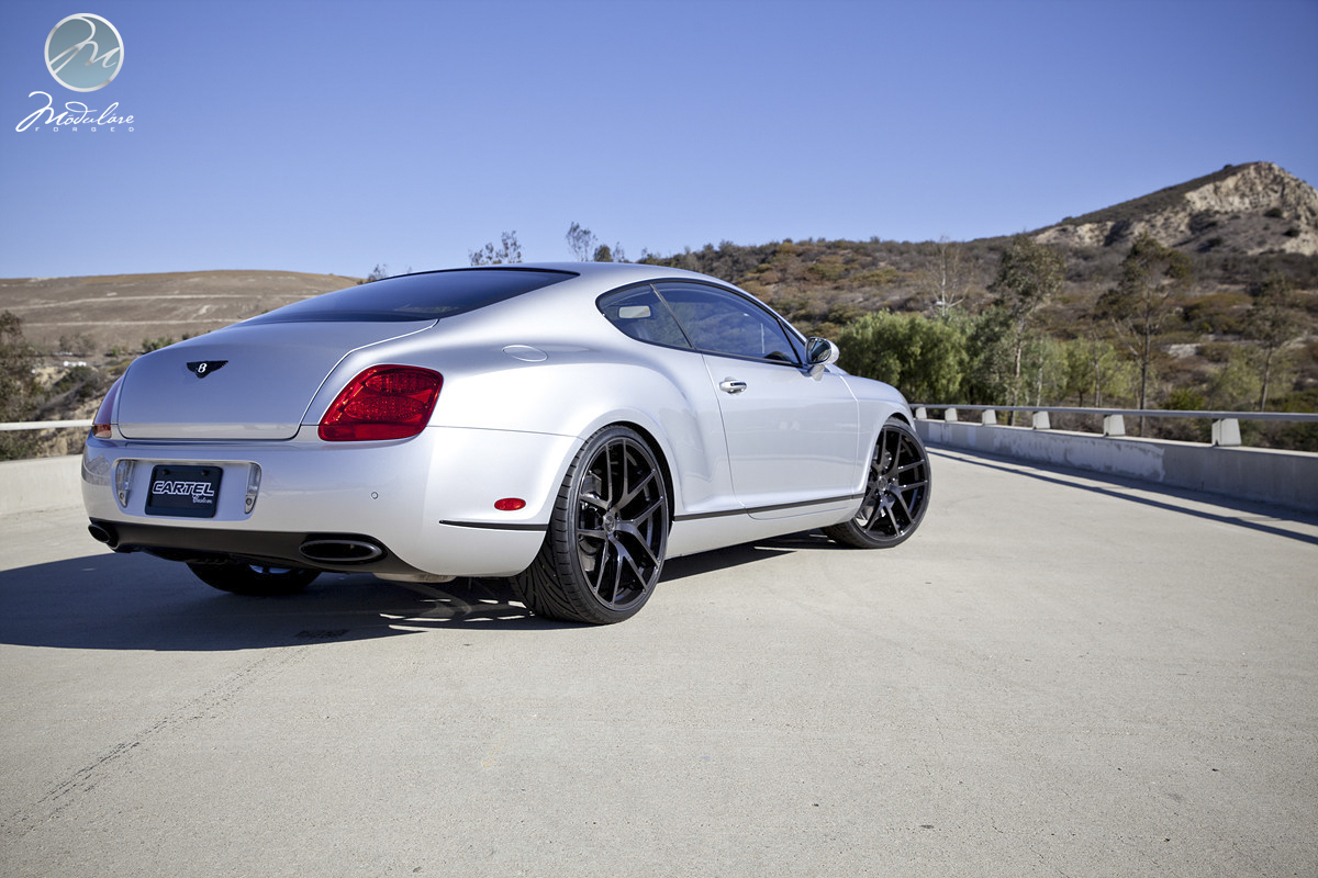 photo 9 Bentley Continental GT custom wheels Modulare B18 22x9.5, ET , tire size X R22. 22x10.5 ET