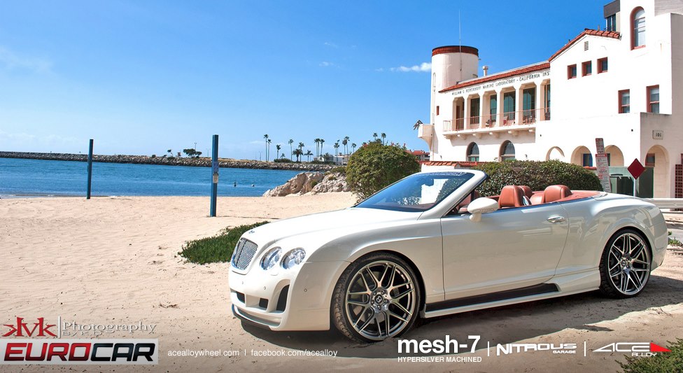 photo 2 Bentley Continental GTC custom wheels ACE Mesh-7 22x9.0, ET , tire size X R22. 22x10.5 ET 