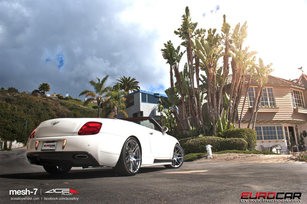 photo 5 Bentley Continental GTC custom wheels ACE Mesh-7 22x9.0, ET , tire size X R22. 22x10.5 ET 