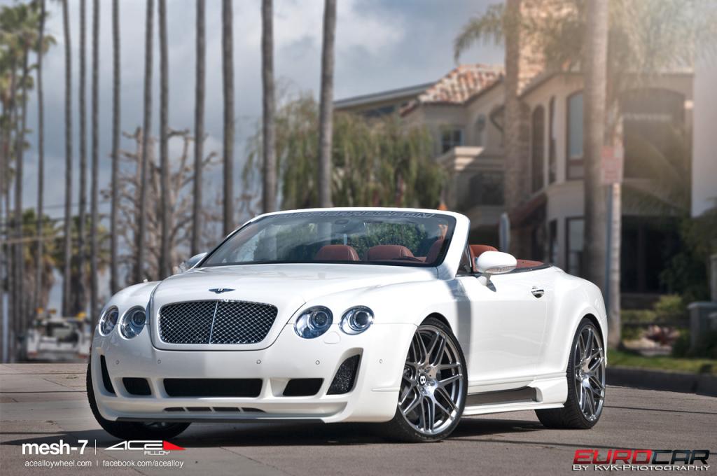 photo 6 Bentley Continental GTC custom wheels ACE Mesh-7 22x9.0, ET , tire size X R22. 22x10.5 ET 