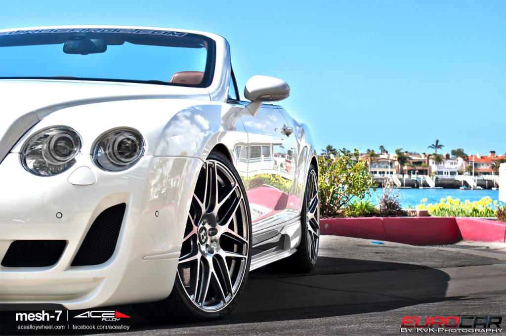 photo 1 Bentley Continental GTC custom wheels ACE Mesh-7 22x9.0, ET , tire size X R22. 22x10.5 ET 