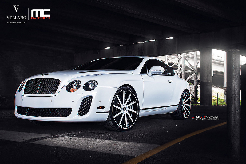 photo 3 Bentley Continental Supersports custom wheels VELLANO VTV 22 22x9.5, ET , tire size X R22. 22x11.5 ET 