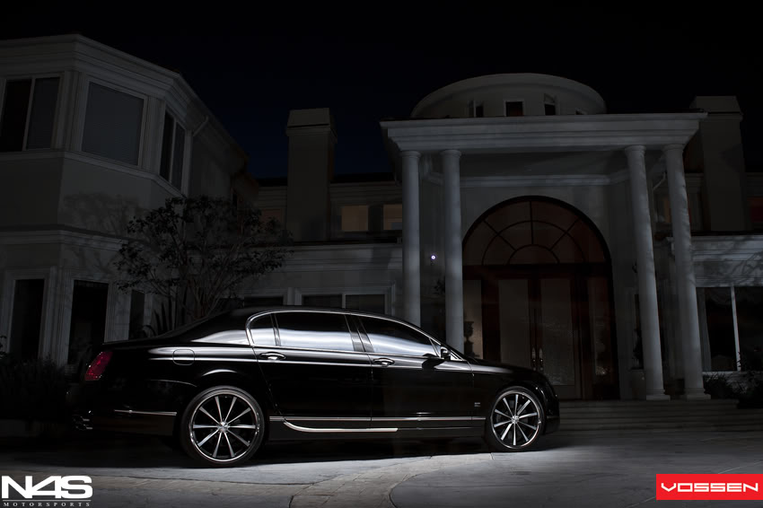 photo 2 Bentley Continental Flying Spur custom wheels Vossen CV-1 22x9.0, ET , tire size 265/30 R22. 22x10.5 ET 295/25 R22