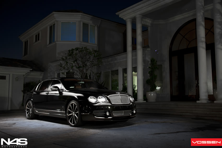 photo 4 Bentley Continental Flying Spur custom wheels Vossen CV-1 22x9.0, ET , tire size 265/30 R22. 22x10.5 ET 295/25 R22