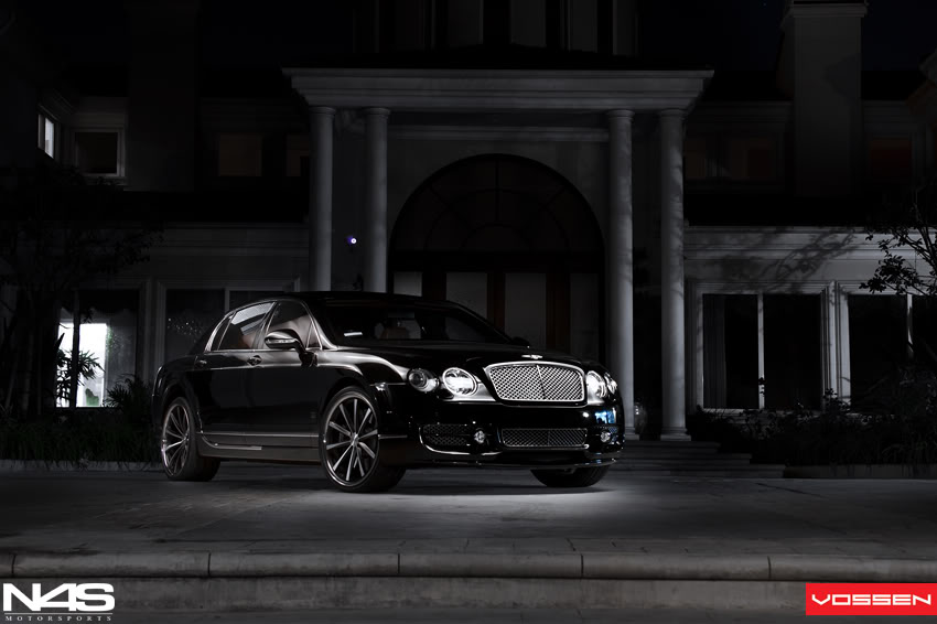 photo 6 Bentley Continental Flying Spur custom wheels Vossen CV-1 22x9.0, ET , tire size 265/30 R22. 22x10.5 ET 295/25 R22