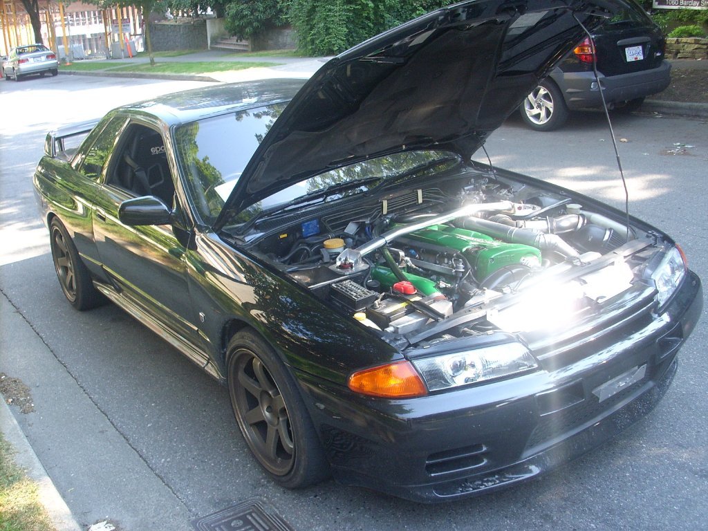 photo 1 Nissan R31-R34 Skyline GT-R custom wheels Rays TE37 18x9.5, ET +22, tire size 245/40 R18. x ET