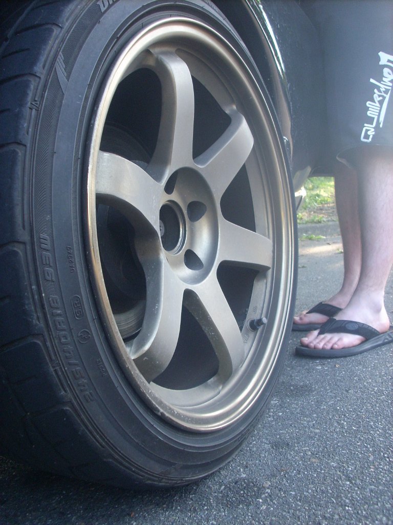 photo 3 Nissan R31-R34 Skyline GT-R custom wheels Rays TE37 18x9.5, ET +22, tire size 245/40 R18. x ET