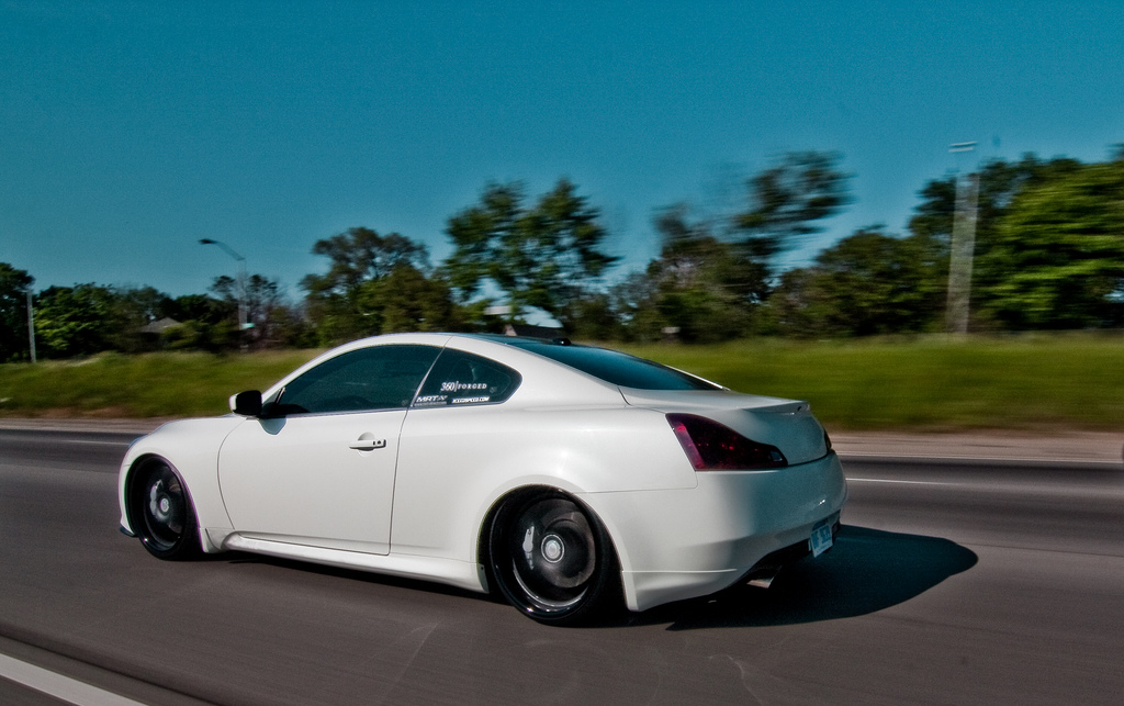 photo 1 Infiniti G37 custom wheels 360 Straight 5ive 20x9.0, ET , tire size 245/20 R20. 20x10.5 ET 285/25 R20