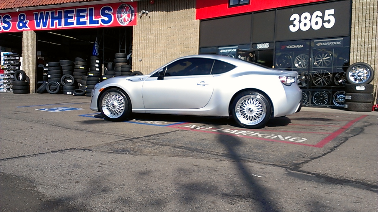 photo 4 Scion FR-S custom wheels BBS RS 18x8.5, ET +35, tire size X R18. 18x9.5 ET+35