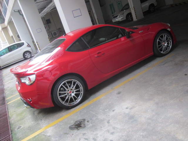 photo 2 Scion FR-S custom wheels Enkei GTC01 18x8.0, ET +35, tire size 215/40 R18. x ET 