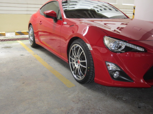 photo 1 Scion FR-S custom wheels Enkei GTC01 18x8.0, ET +35, tire size 215/40 R18. x ET 