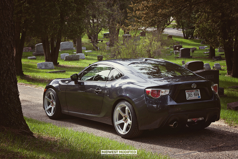 photo 1 Scion FR-S custom wheels Enkei Kojin 18x9.5, ET +45, tire size 215/35 R18. x ET 245/40 R