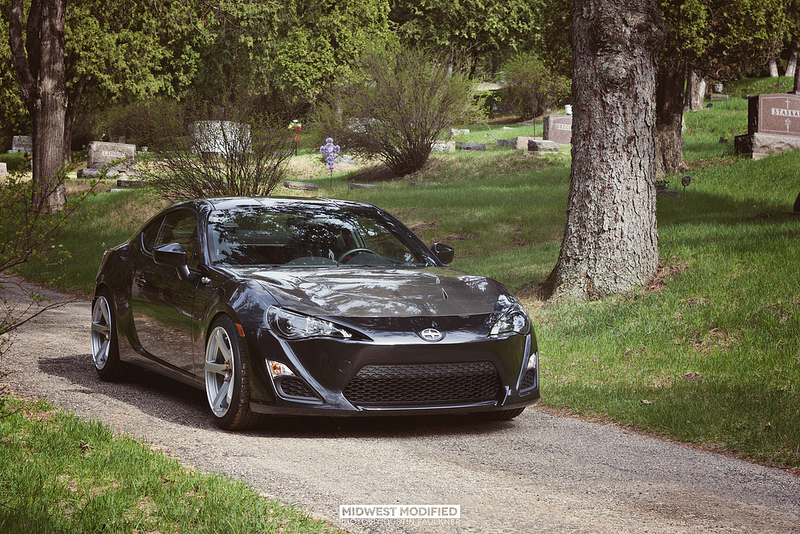 photo 2 Scion FR-S custom wheels Enkei Kojin 18x9.5, ET +45, tire size 215/35 R18. x ET 245/40 R