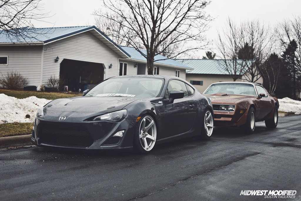 photo 3 Scion FR-S custom wheels Enkei Kojin 18x9.5, ET +45, tire size 215/35 R18. x ET 245/40 R