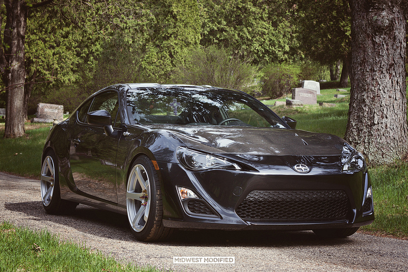 photo 4 Scion FR-S custom wheels Enkei Kojin 18x9.5, ET +45, tire size 215/35 R18. x ET 245/40 R