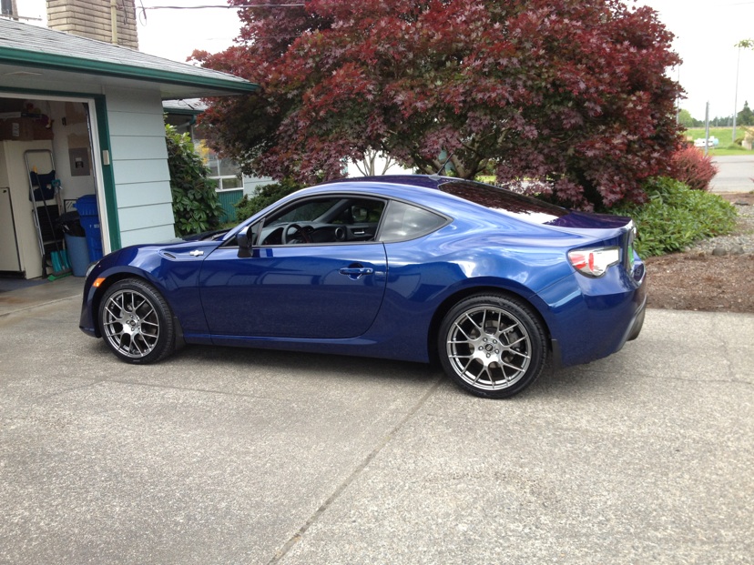 photo 4 Scion FR-S custom wheels Enkei Raijin 18x8.0, ET +45, tire size 225/45 R18. x ET 