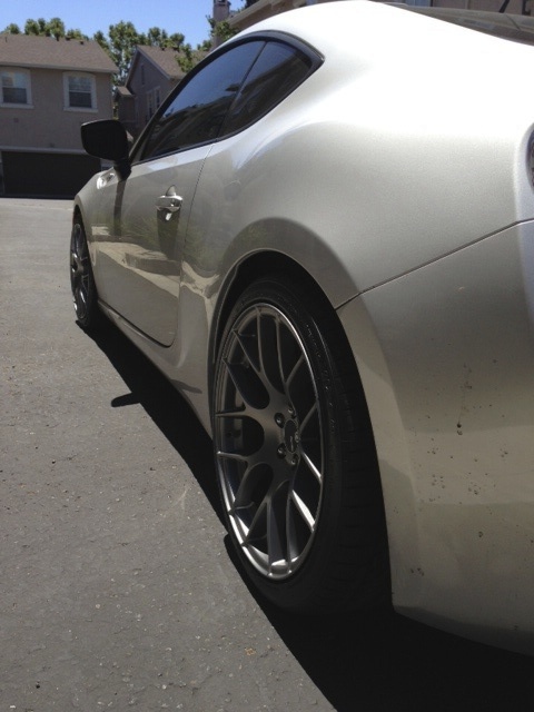 photo 1 Scion FR-S custom wheels Enkei Raijin 18x8.5, ET +45, tire size 225/40 R18. 18x9.5 ET+45 255/35 R18