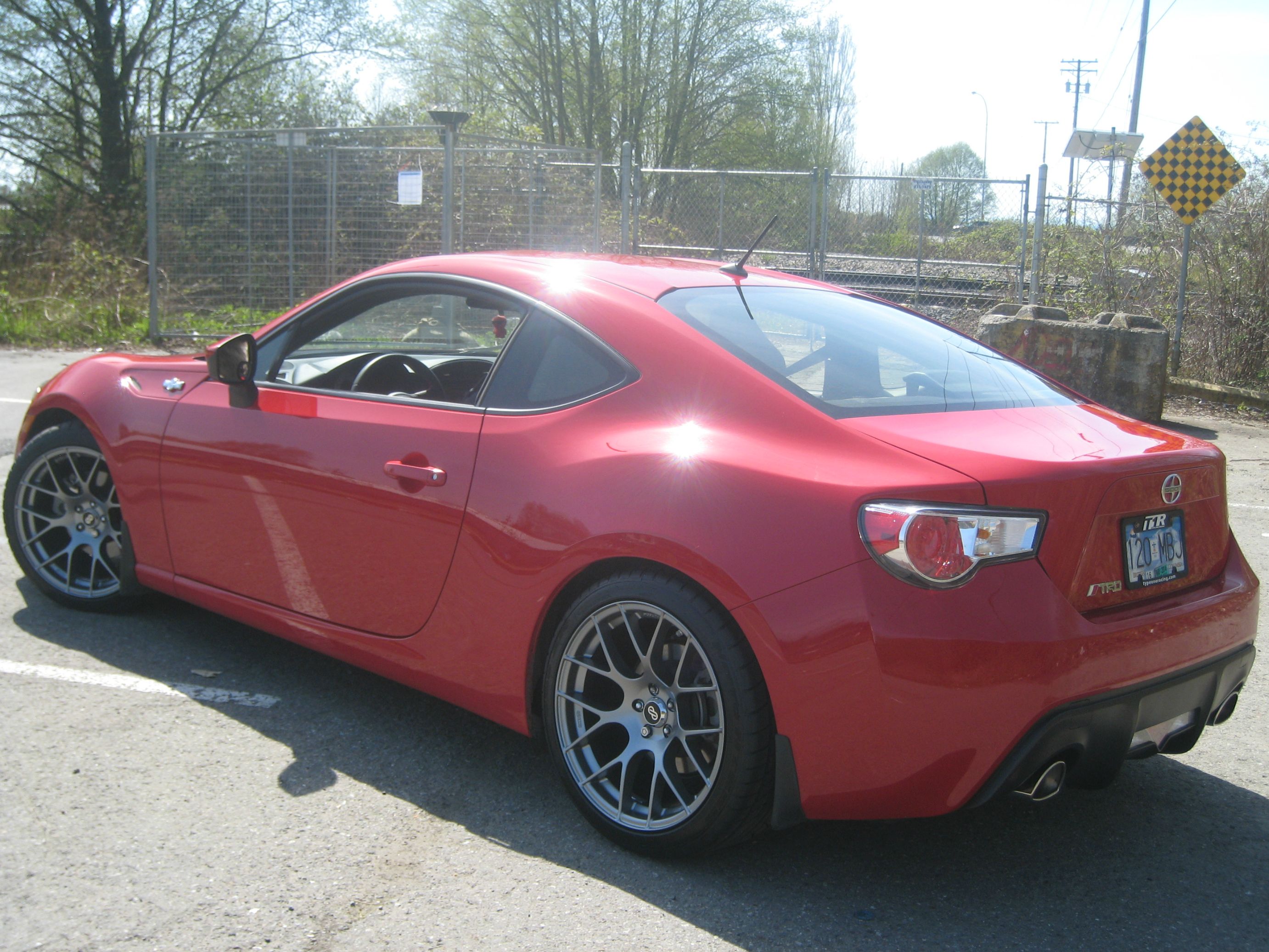 photo 2 Scion FR-S custom wheels Enkei Raijin 18x9.5, ET +45, tire size 255/35 R18. x ET 