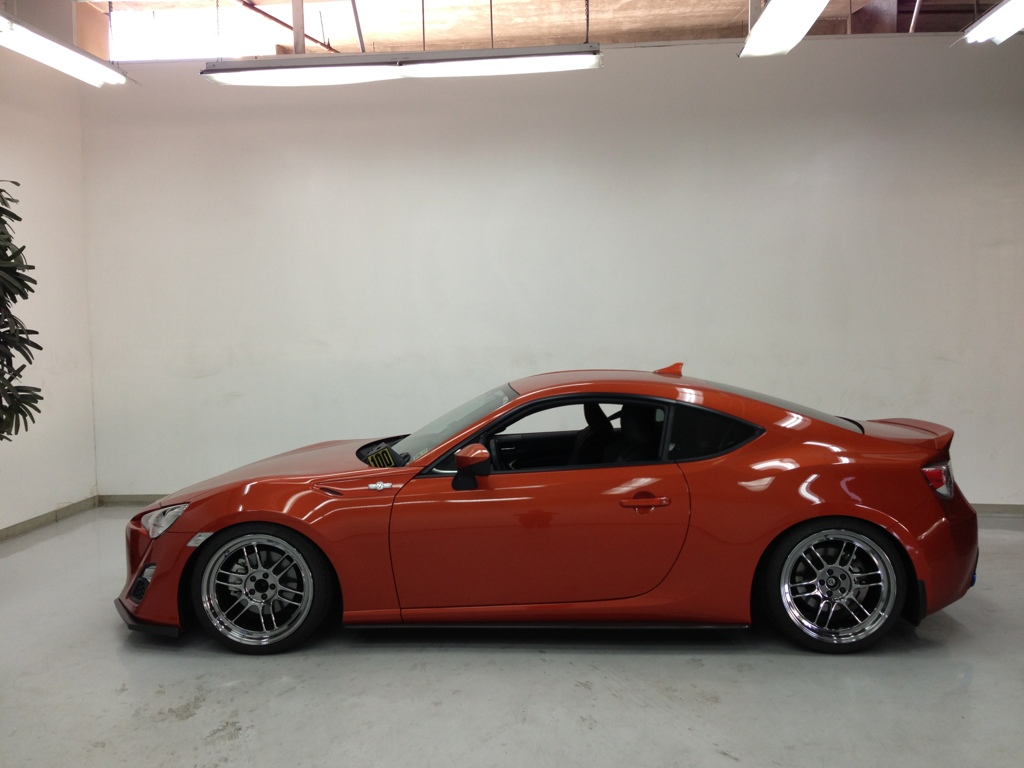 photo 3 Scion FR-S custom wheels Enkei RPF1 18x9.5, ET +38, tire size 245/35 R18. x ET 