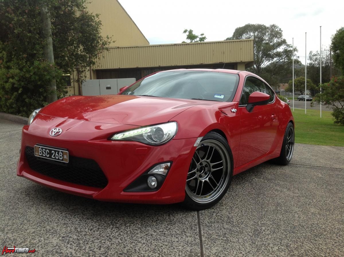photo 1 Scion FR-S custom wheels Enkei RPF1 18x9.5, ET +38, tire size 235/40 R18. x ET 255/35 R
