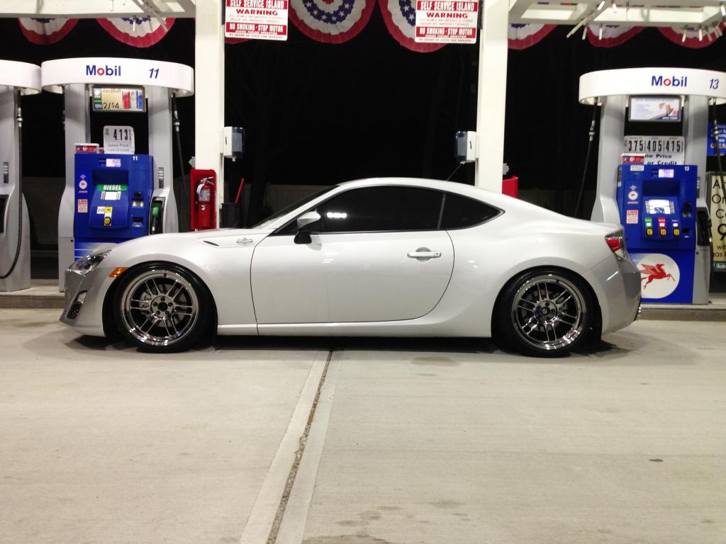 photo 3 Scion FR-S custom wheels Enkei RPF1 18x9.5, ET +38, tire size 225/40 R18. x ET 