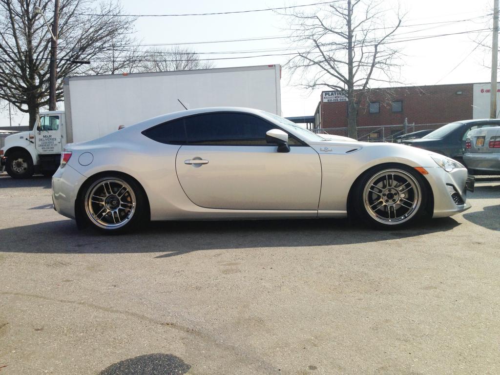 photo 4 Scion FR-S custom wheels Enkei RPF1 18x9.5, ET +38, tire size 225/40 R18. x ET 