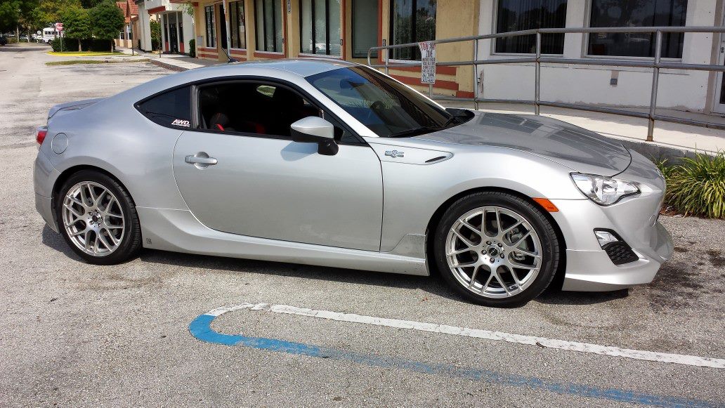 photo 1 Scion FR-S custom wheels Enkei RPF1 18x9.5, ET +38, tire size X R18. x ET 