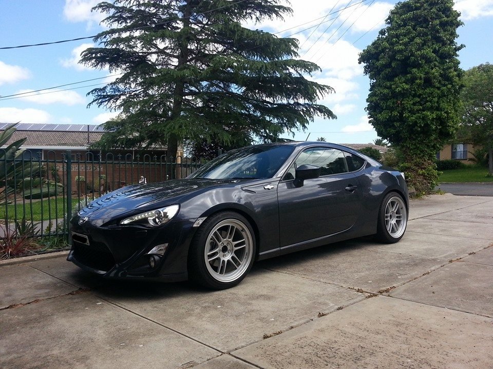 photo 1 Scion FR-S custom wheels Enkei RPF1 18x9.5, ET +38, tire size 235/40 R18. x ET