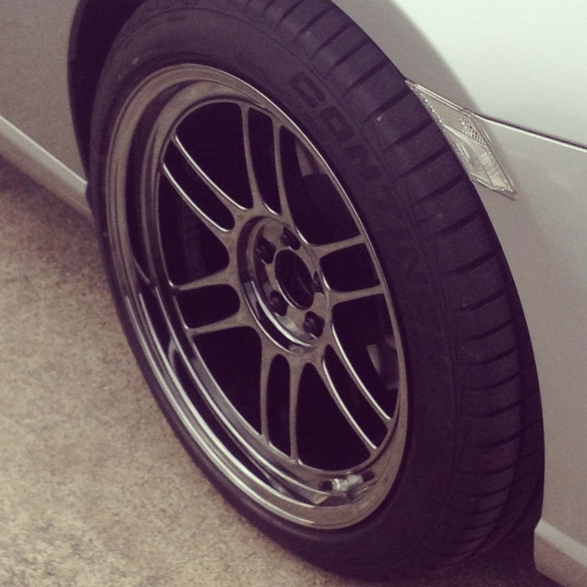 photo 1 Subaru BRZ custom wheels Enkei RPF1 18x9.5, ET +38, tire size 245/40 R18. x ET 