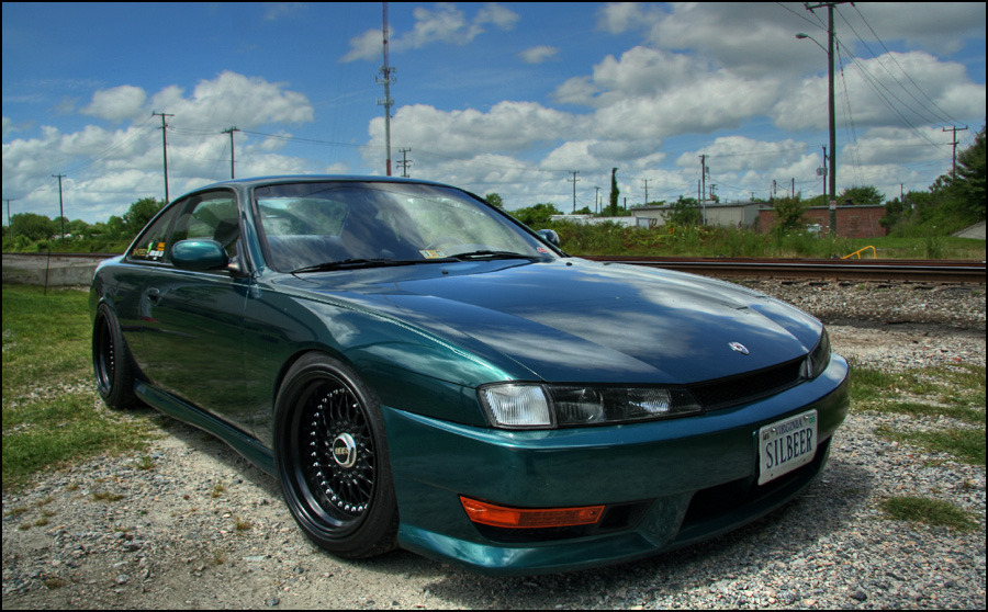photo 10 Nissan S14 custom wheels BBS RS 17x10.0, ET +7, tire size 245/40 R17. 17x11.0 ET+12 255/40 R17