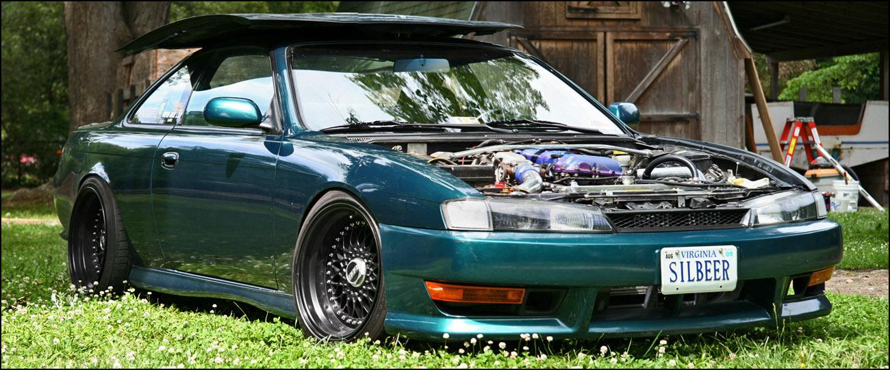photo 12 Nissan S14 custom wheels BBS RS 17x10.0, ET +7, tire size 245/40 R17. 17x11.0 ET+12 255/40 R17