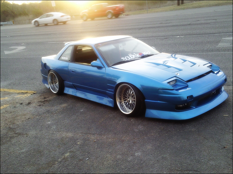 photo 1 Nissan S13 custom wheels WORK Bersaglio Mesh 18x10.0, ET -30, tire size 225/35 R18. 18x12.0 ET-17 265/35 R18