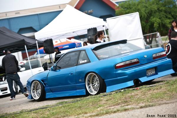 photo 7 Nissan S13 custom wheels WORK Bersaglio Mesh 18x10.0, ET -30, tire size 225/35 R18. 18x12.0 ET-17 265/35 R18