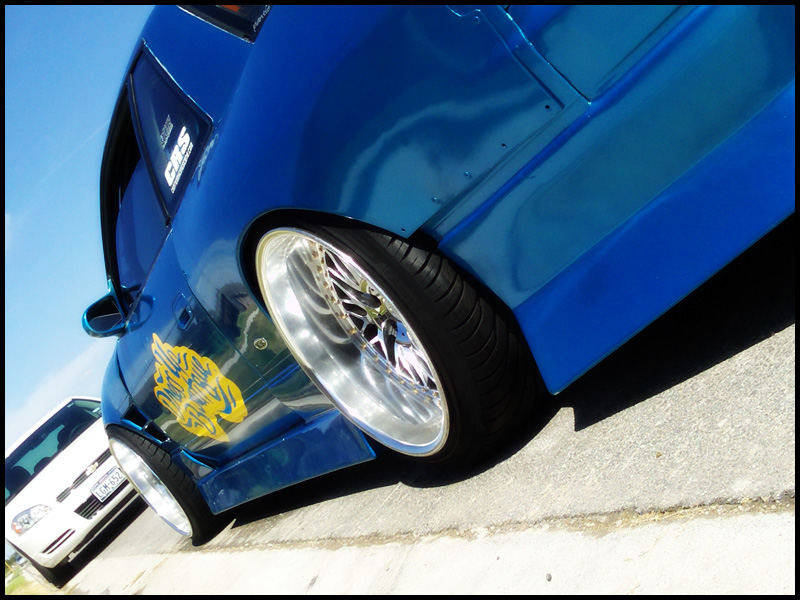 photo 10 Nissan S13 custom wheels WORK Bersaglio Mesh 18x10.0, ET -30, tire size 225/35 R18. 18x12.0 ET-17 265/35 R18