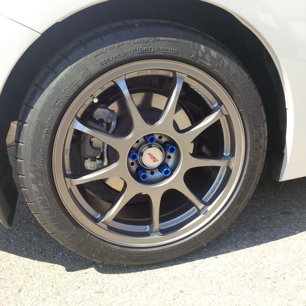 photo 1 Scion FR-S custom wheels Kosei K4R 17x8.0, ET +36, tire size 225/45 R17. x ET 