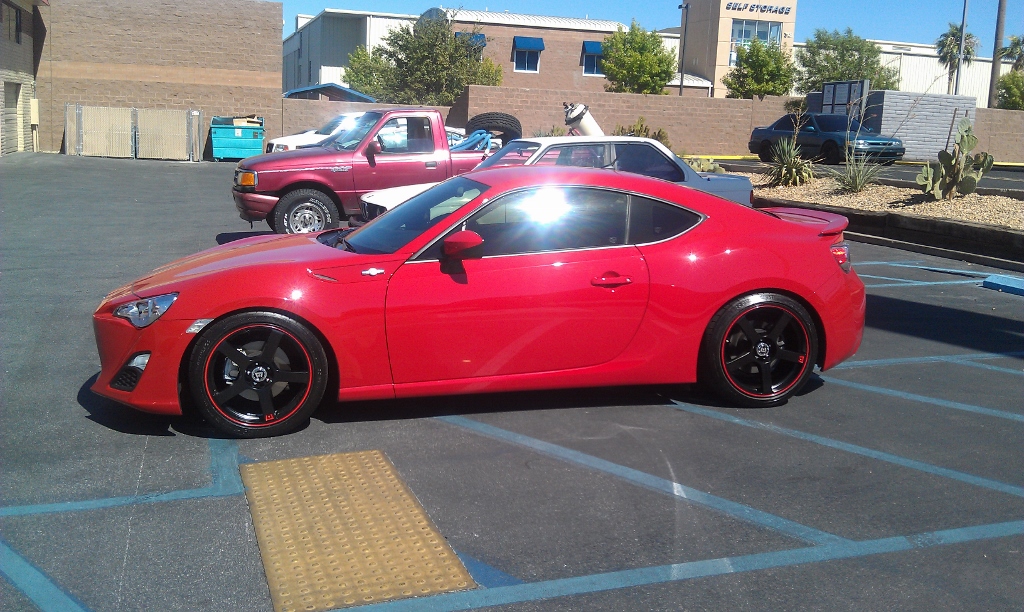photo 2 Scion FR-S custom wheels Motegi MR116 18x8.0, ET +35, tire size X R18. 18x9.0 ET+35 