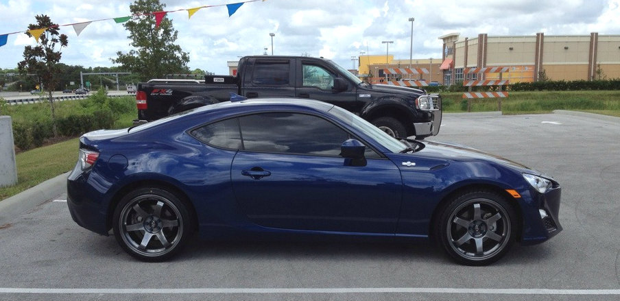 photo 3 Scion FR-S custom wheels Rota Grid 18x8.5, ET +44, tire size 225/40 R18. 18x9.5 ET+38 245/35 R18