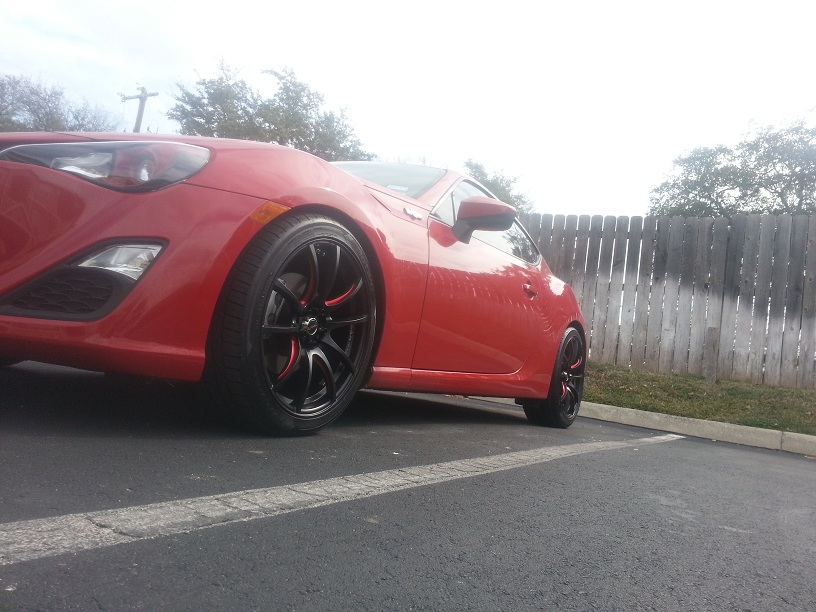 photo 1 Scion FR-S custom wheels Traklite Angle 18x8.0, ET +35, tire size 225/40 R18. x ET 