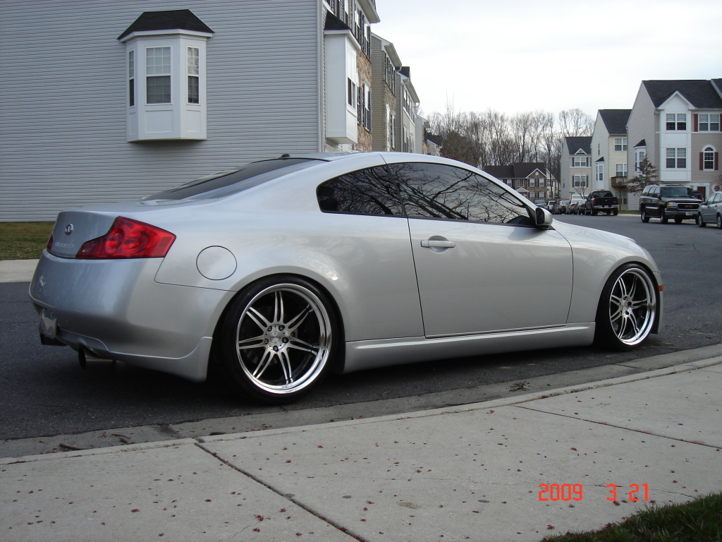 photo 18 Infiniti G35 custom wheels Work Varianza T1S 20x9.5, ET +5, tire size 225/35 R20. 20x10.5 ET+5 255/35 R20