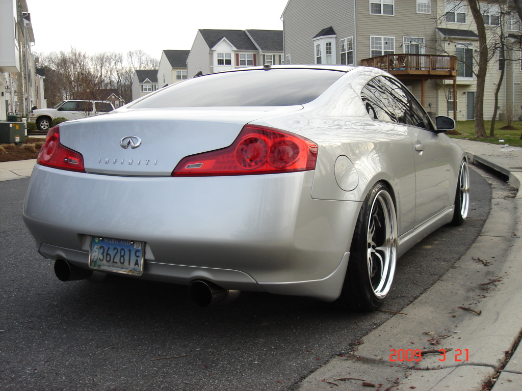 photo 19 Infiniti G35 custom wheels Work Varianza T1S 20x9.5, ET +5, tire size 225/35 R20. 20x10.5 ET+5 255/35 R20