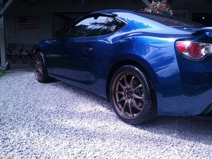photo 2 Subaru BRZ custom wheels Volk Racing CE28N 18x8.5, ET +44, tire size 245/35 R18. x ET 