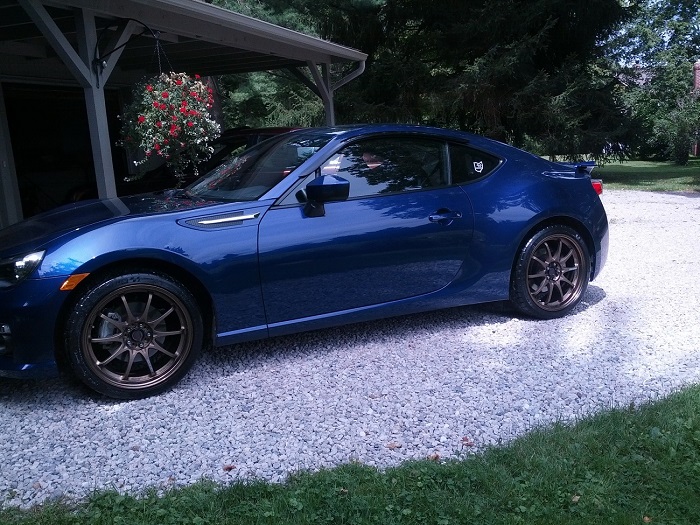 photo 4 Subaru BRZ custom wheels Volk Racing CE28N 18x8.5, ET +44, tire size 245/35 R18. x ET 
