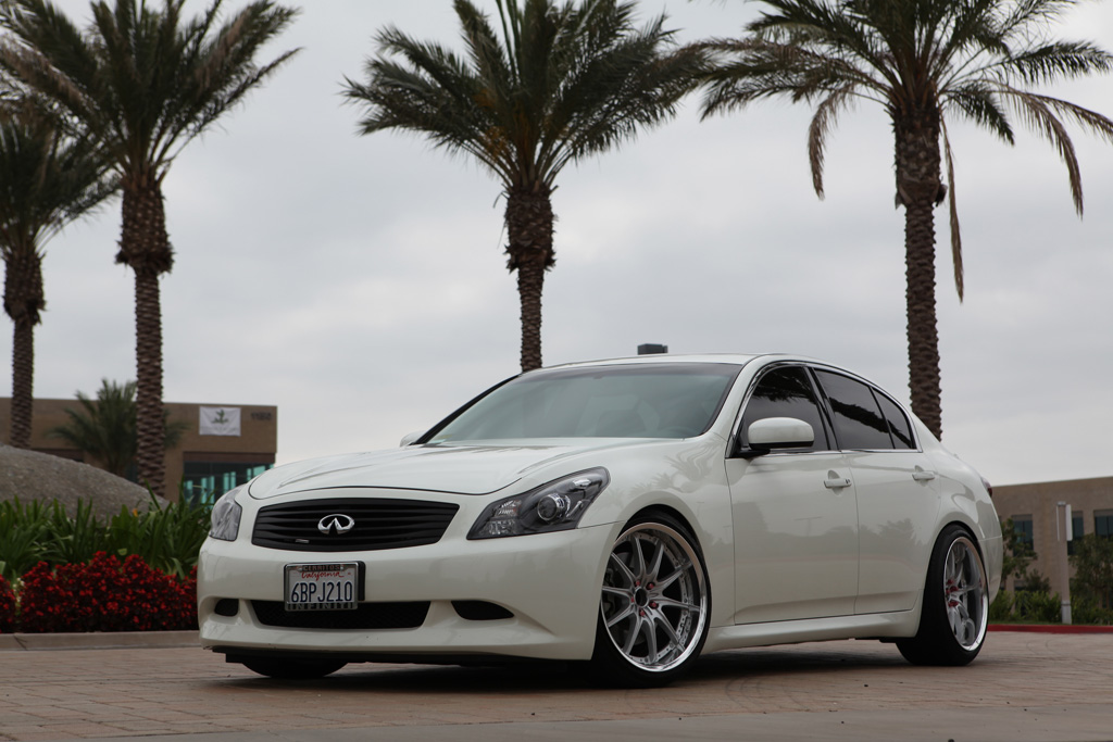 photo 3 Infiniti G35 custom wheels Rays Engineering Volk Racing GT-F 19x9.5, ET +17, tire size 225/40 R19. 19x10.5 ET+24 245/40 R19