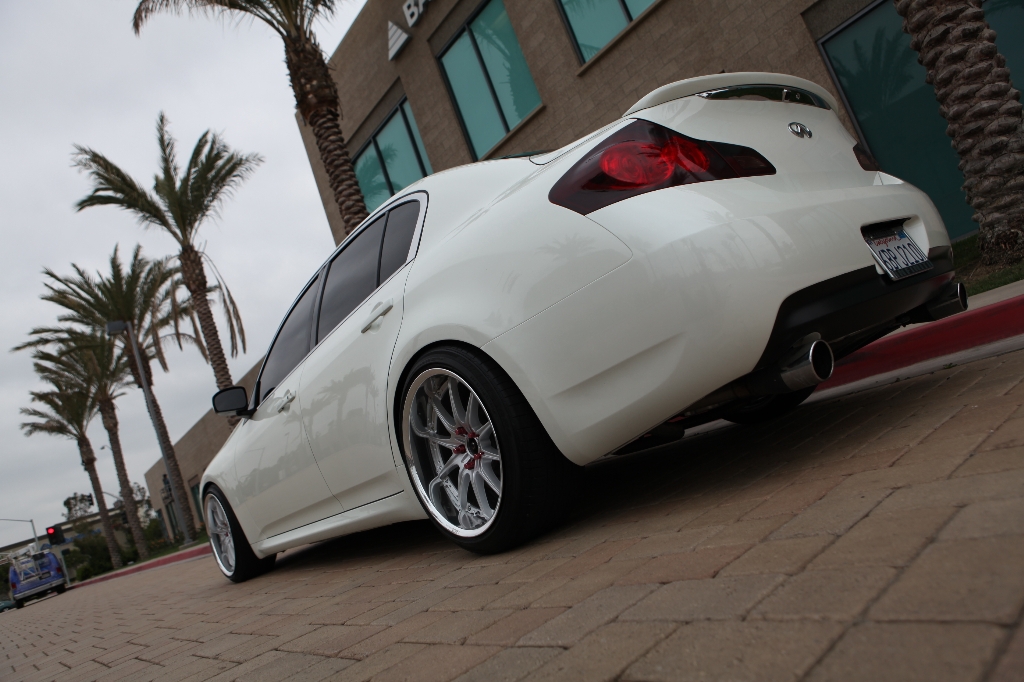 photo 7 Infiniti G35 custom wheels Rays Engineering Volk Racing GT-F 19x9.5, ET +17, tire size 225/40 R19. 19x10.5 ET+24 245/40 R19